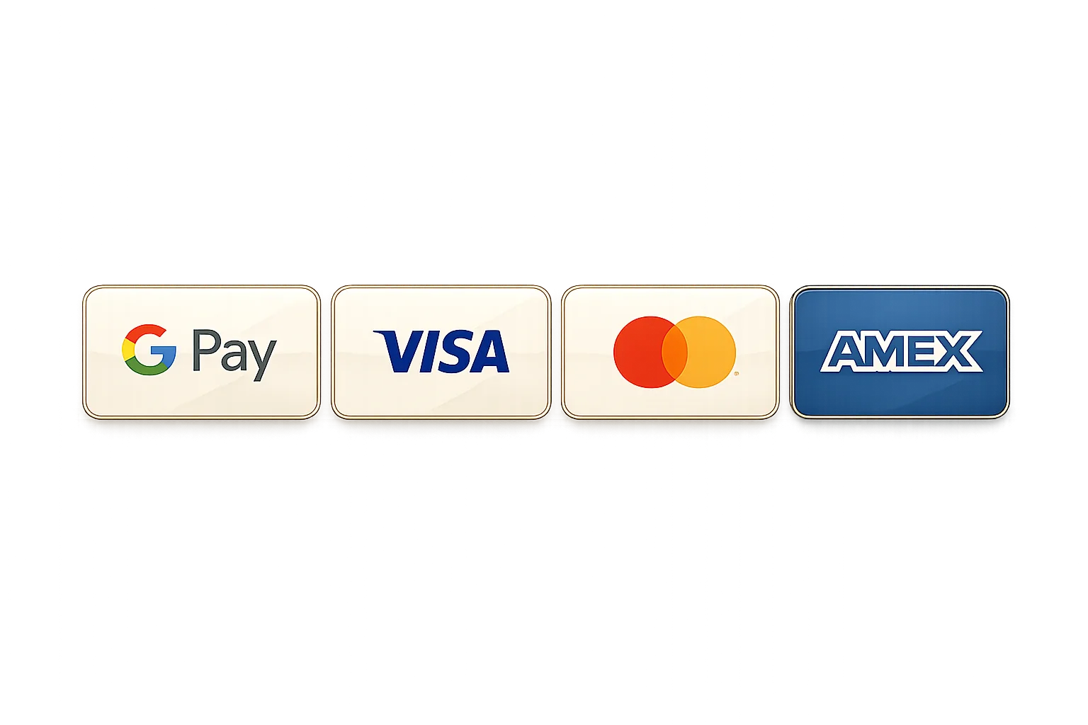 Google Pay, Visa, Mastercard y American Express